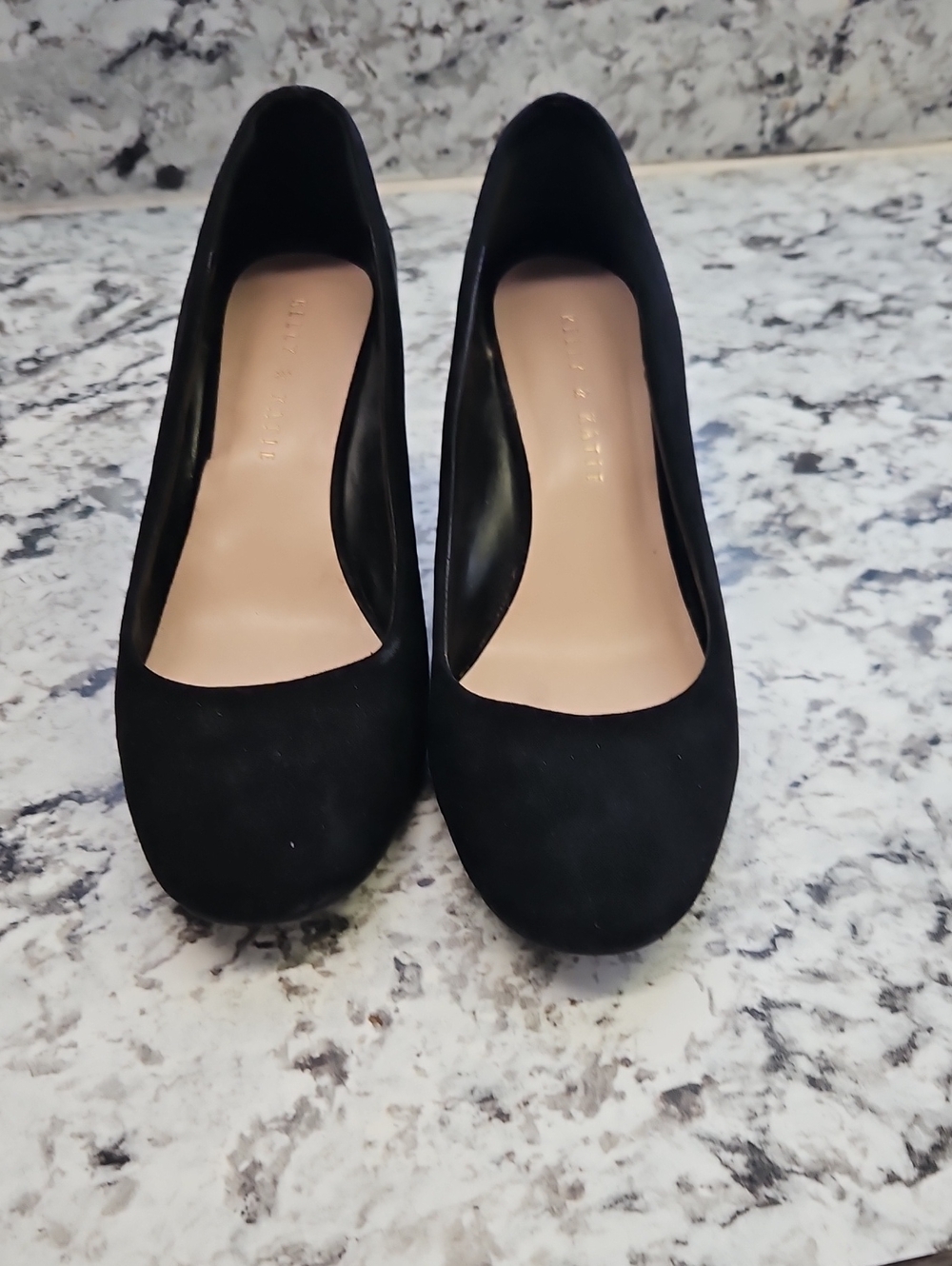 Kelly & Katie Black Round-Toe Pumps